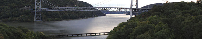 Early evening over the Bear Mountain Bridge